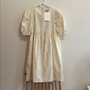Olive Clothing Sonya Flower Embroidery Dress